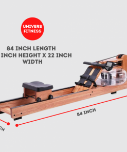Natural wood rowing machine